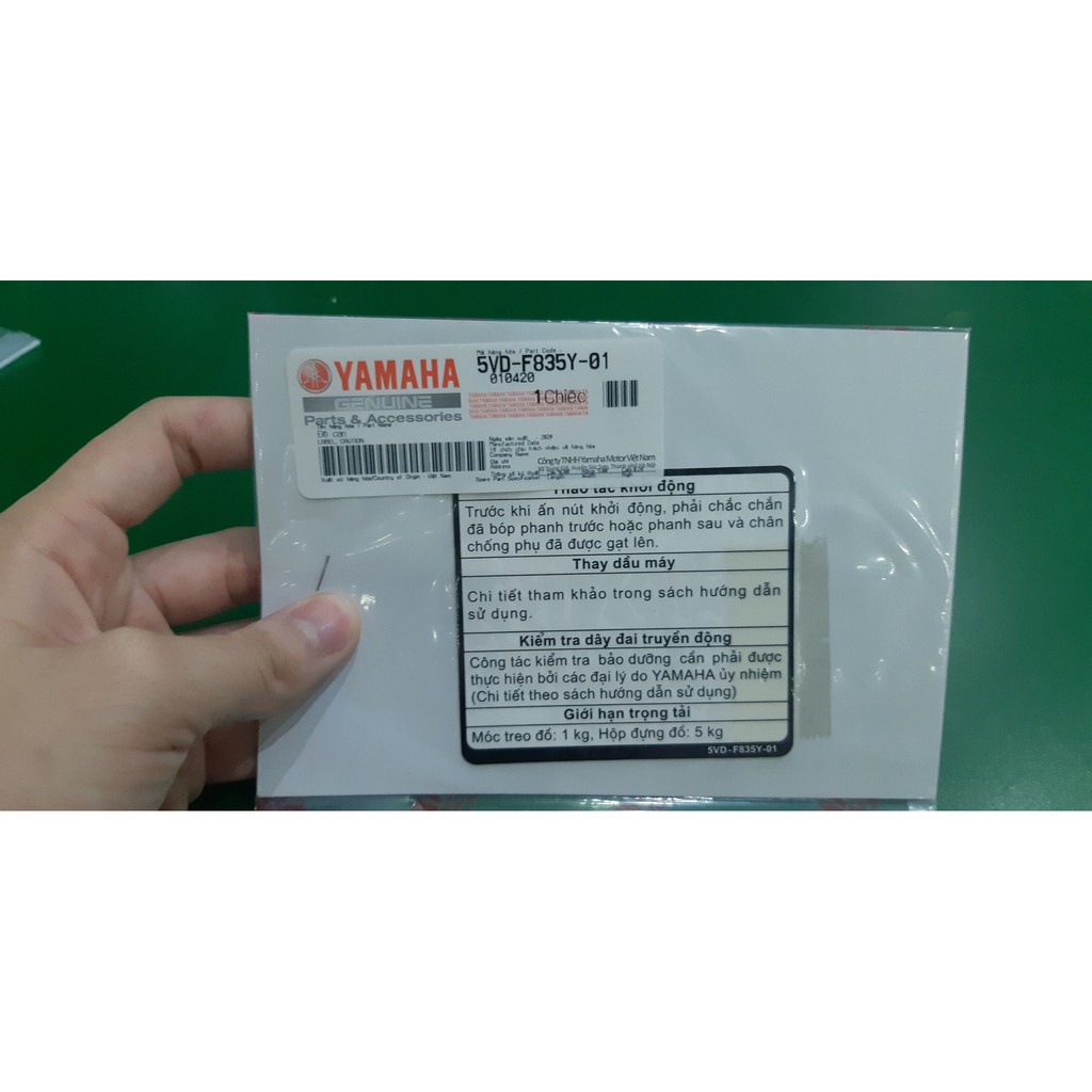 Tem hướng dẫn sử dụng Yamaha