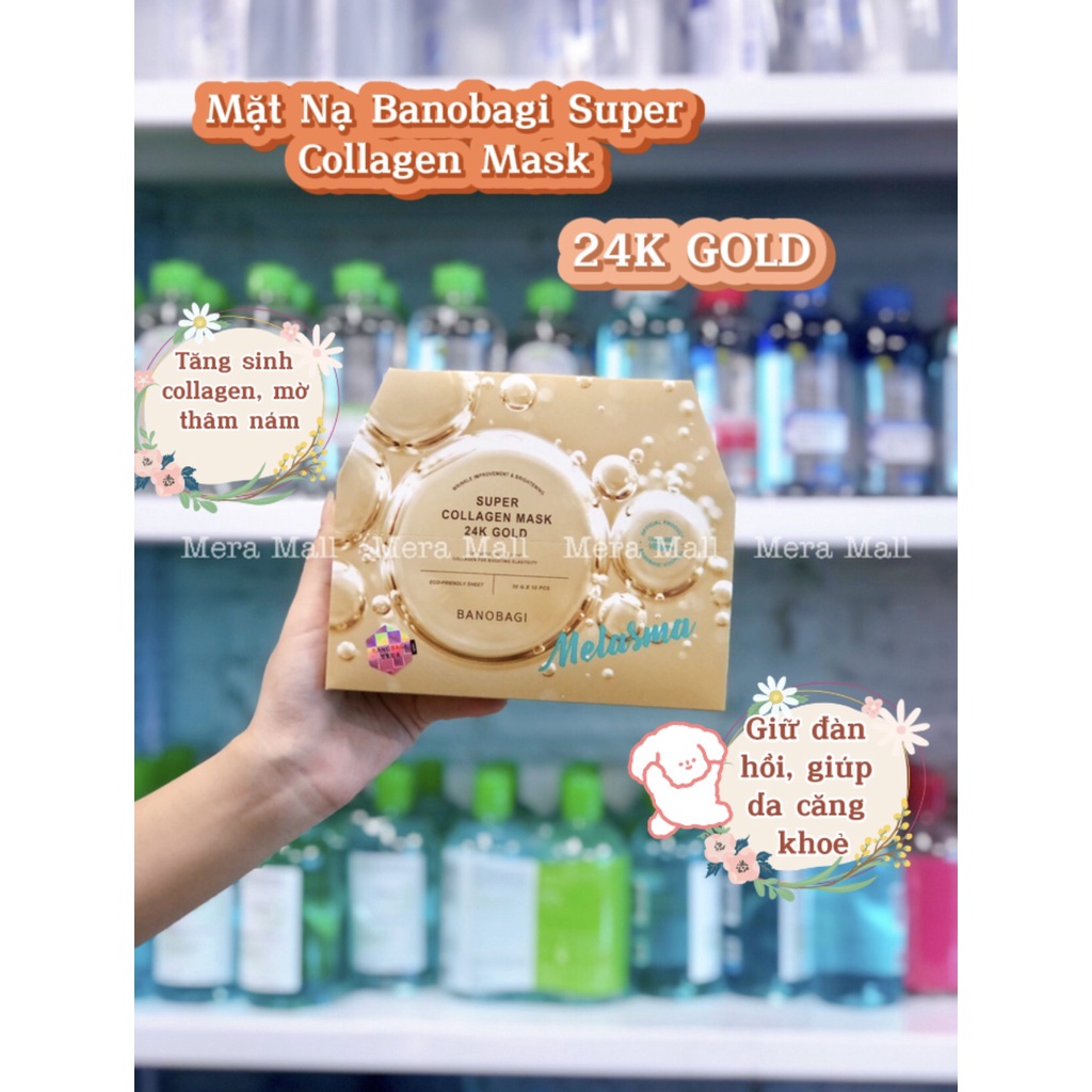 Mặt nạ giấy Banobagi Mask phiên bản nâng cấp Dưỡng Ẩm Trắng Da Chống Lão Hoá Giảm Mụn
