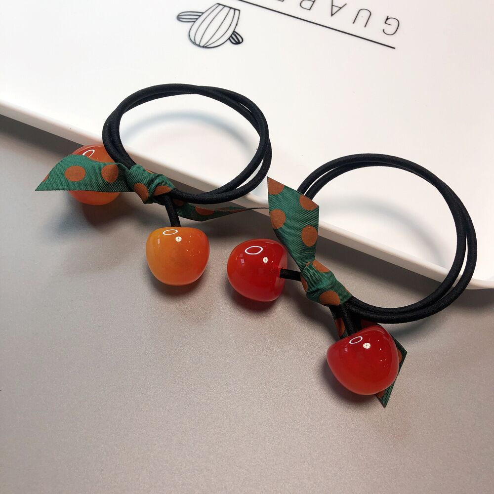 Set 2 dây chun dây nịt buộc tóc quả cherry siêu xinh BAG U CHUNCHERRY055