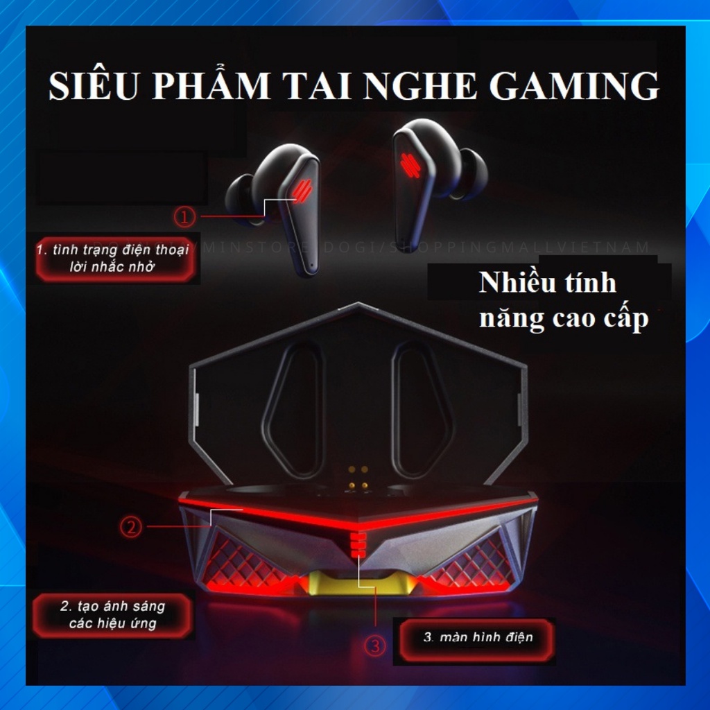 Tai nghe không dây bluetooth Gaming K98 thiết kế thể thao và gaming cao cấp, PUBG , LQMB