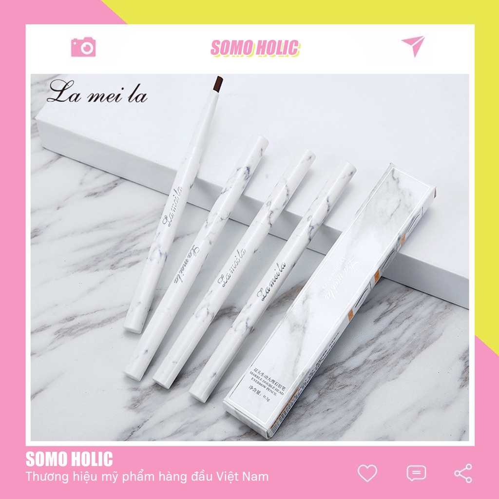 Chì kẻ mày hai đầu nội địa trung vân đá  lâu trôi Lameila Somoholic CKM1 | BigBuy360 - bigbuy360.vn