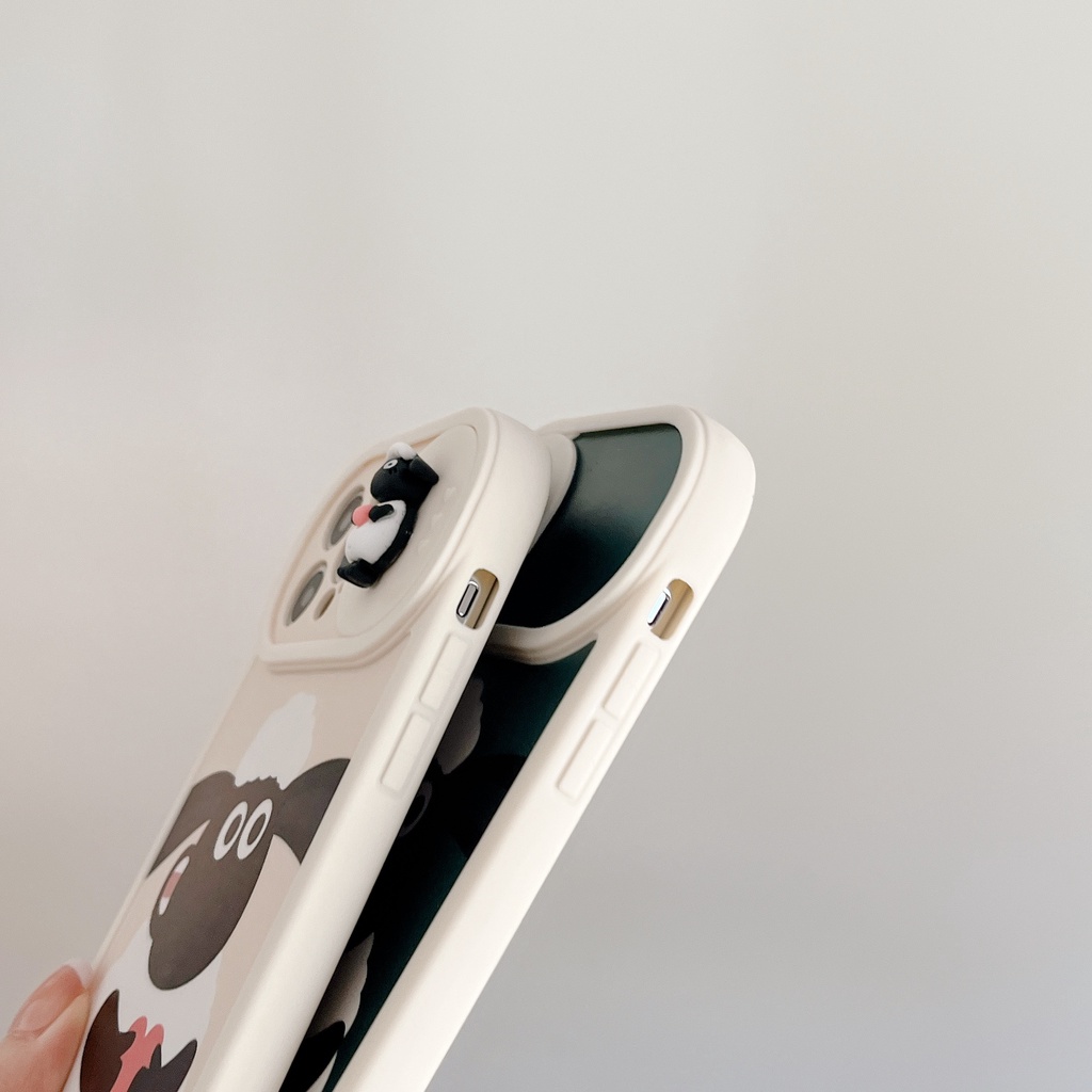 Ốp Điện Thoại Silicon Mềm Chống Sốc Họa Tiết Chú Cừu Dễ Thương Dành Cho iPhone 13 12 11 Pro Max X XS XR