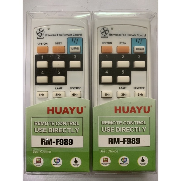 Điều khiển remote đa năng quạt chính hãng -RM989-bảo hành lỗi đổi mới