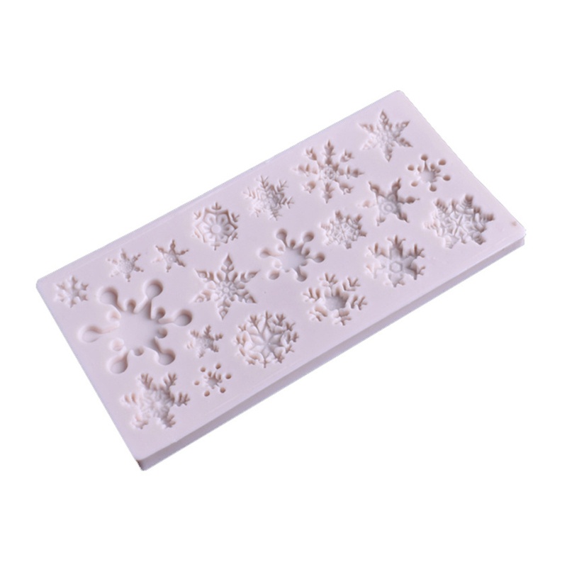 Khuôn Silicone Tạo Hình Làm Bánh Kẹo Hình Bông Tuyết Diy
