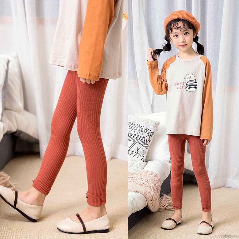 Quần legging cotton thắt nơ xinh xắn cho bé gái