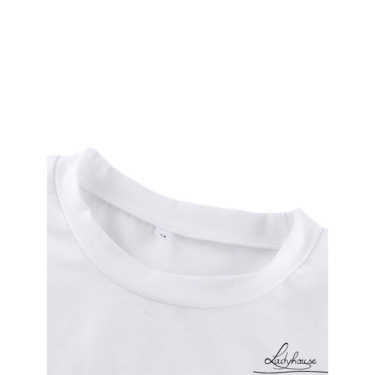 Áo Thun Crop Top Tay Ngắn Cổ Tròn In Họa Tiết Bướm Nhiều Màu Sắc Thời Trang Mùa Hè Dành Cho Nữ