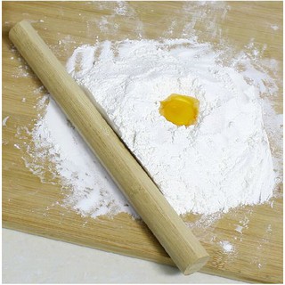 Cán lăn bột gỗ trơn 30cm