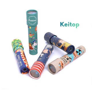 Ống Nhòm Kính Vạn Hoa An Toàn Giúp Trẻ Nhận Biết Hình Ảnh Màu Sắc 19cm KEITOP