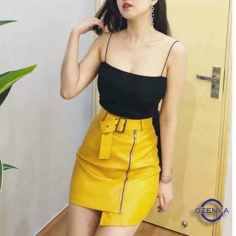 Áo hai giây sợi bún hàng Vnxk chất cotton