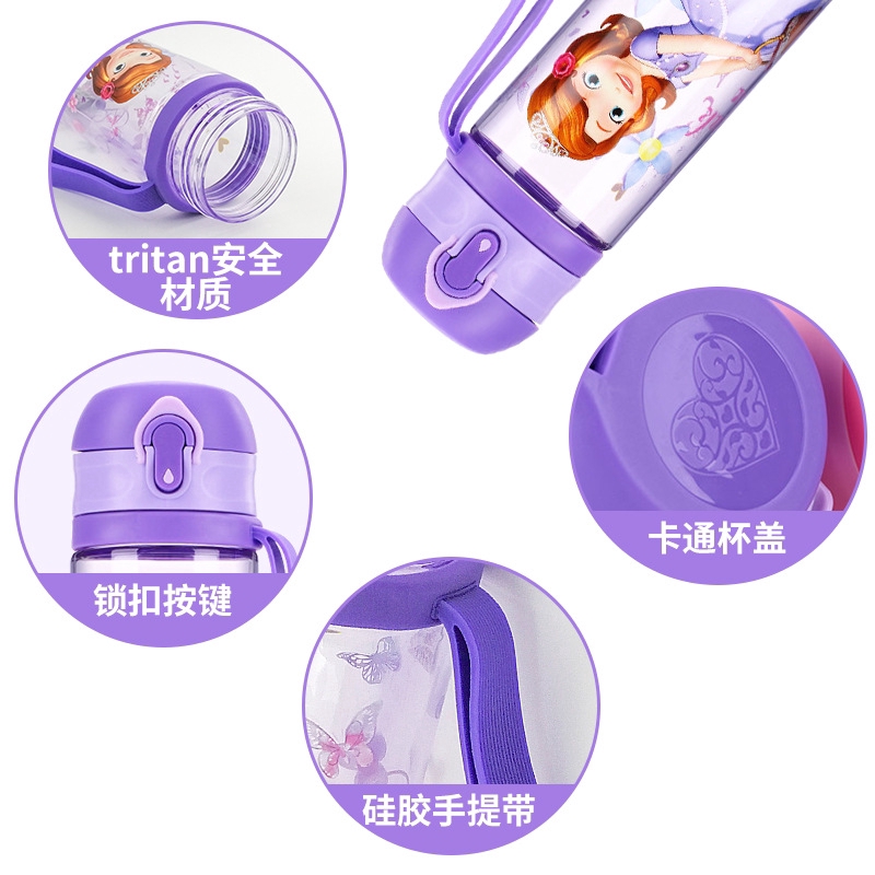 Bình Uống Nước Thể Thao Họa Tiết Disney Dễ Thương Cho Bé