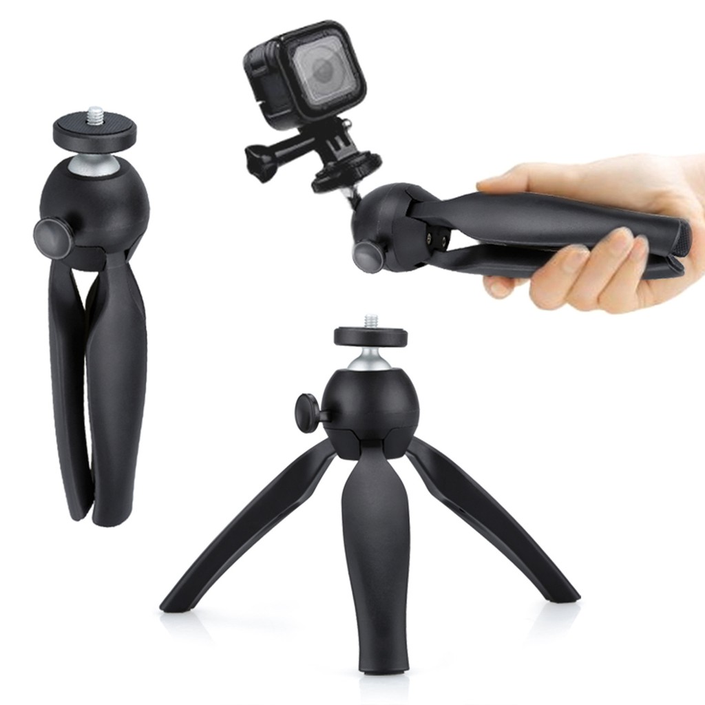 ✔️✔️ Giá đỡ điện thoại 3 chân Tripod K3 XOAY 360 (VÀNG ĐEN) + Giá kẹp điện thoại 002