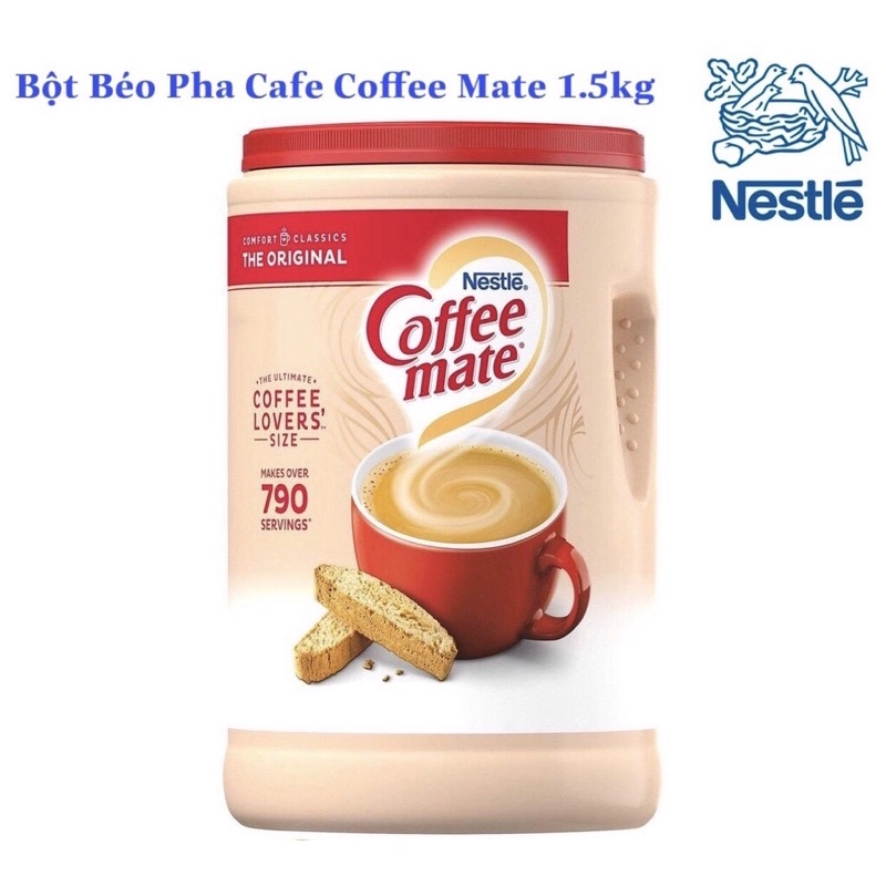 Bột kem béo pha Cafe Coffee Mate Nestle 1.5kg [Mỹ]