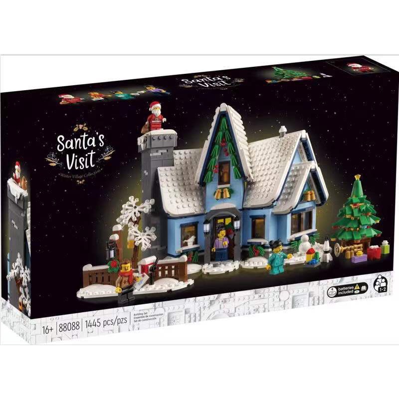 Mô hình lắp ráp nonlego 10293 - King 88088 Creator Expert Winter Village Santa's Visit - Chuyến viếng thăm của ông Santa