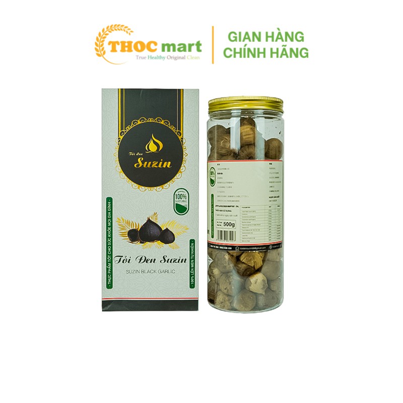 [ THOCmart.vn ] Tỏi Đen cô đơn Suzin lên men tự nhiên 100% thực phẩm cho sức khỏe mọi gia đình