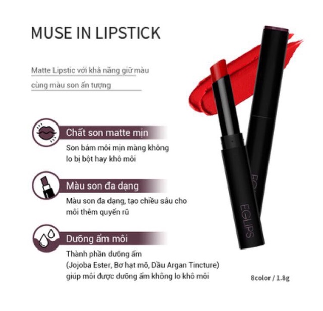 SON THỎI EGLIPS MUSE IN LIPSTICK SALE