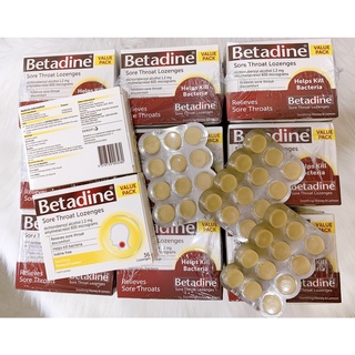Viên Ngậm Hỗ Trợ Đau Họng Betadine Sore Thoat Lozenges