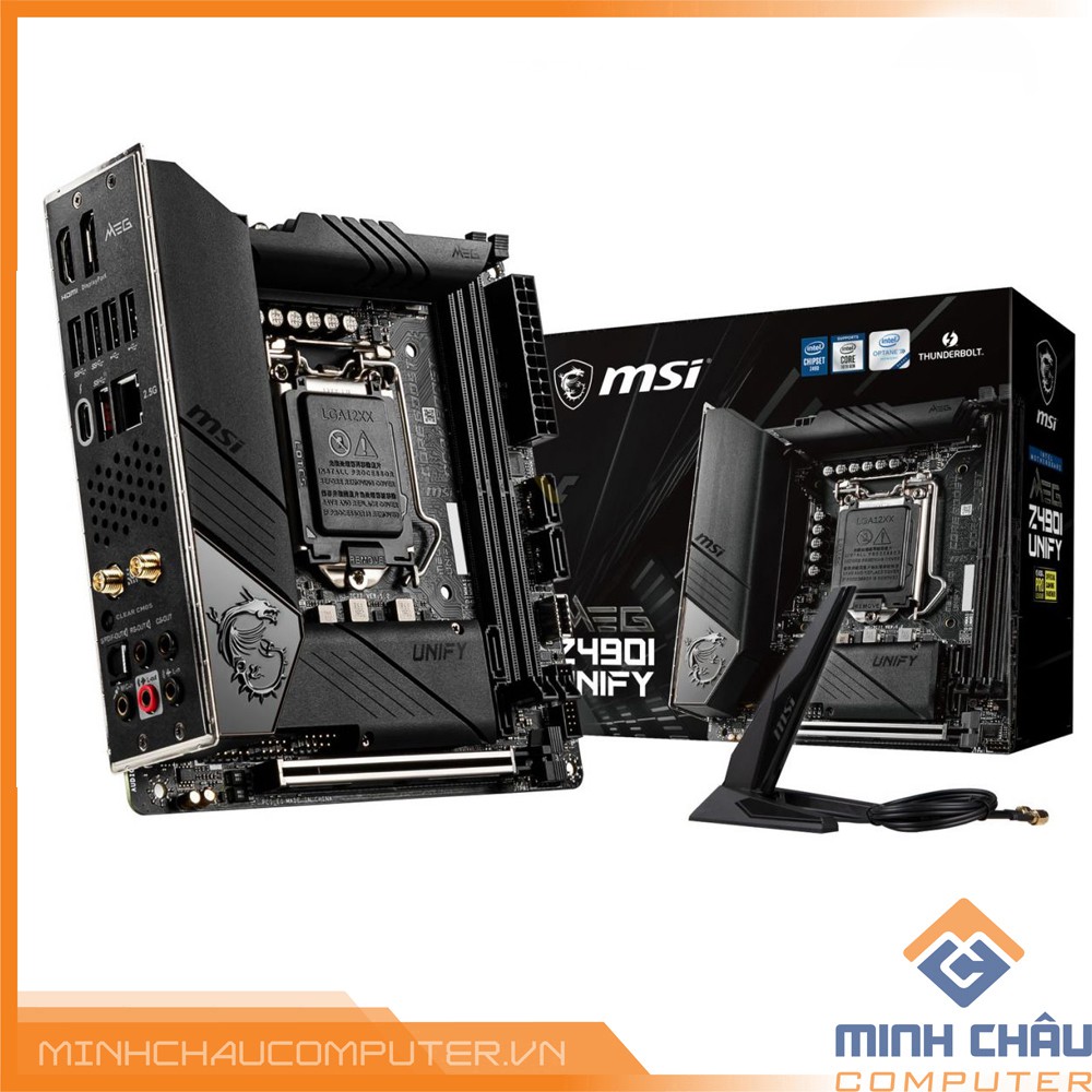 Mainboard MSI MEG Z490i UNIFY (Intel Z490, Socket 1200, mini ITX, 2 khe RAM DDR4)