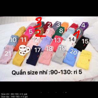 Combo 60quần legging bé gái