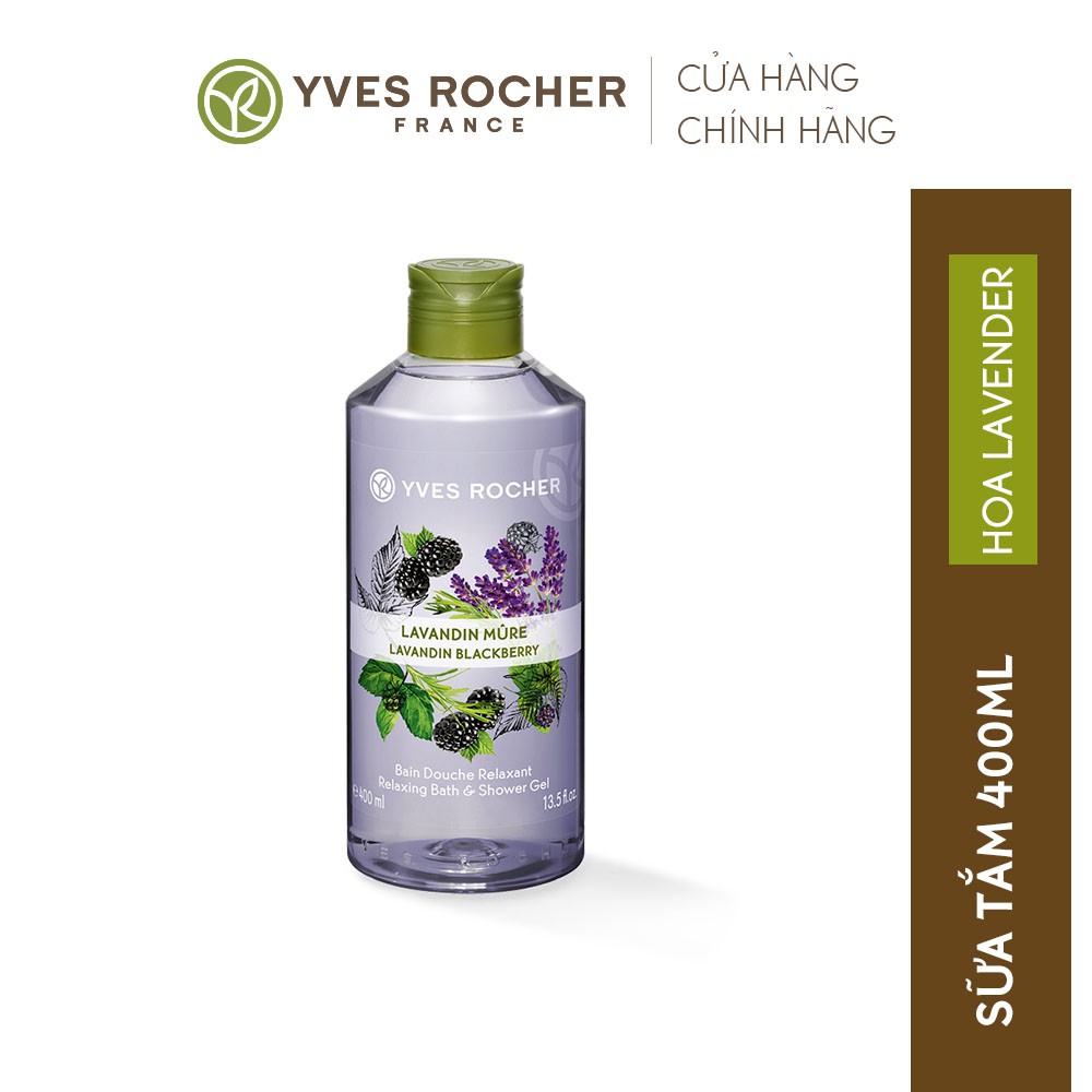 Sữa Tắm Yves Rocher Relaxing Bath And Shower Gel Lavandin Blackberry 400ml