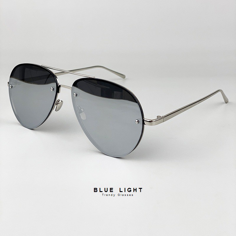 Kính Râm Mát Nam Nữ Mắt Phi Công Tráng Gương Bạc Gọng Khoan Nổi Bật - BLUE LIGHT SHOP | BigBuy360 - bigbuy360.vn
