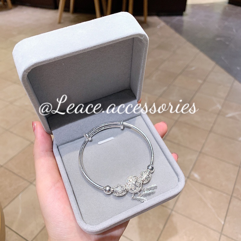 Vòng tay nữ, lắc tay hạt charm mạ bạc S999, S925 Leace.accessories