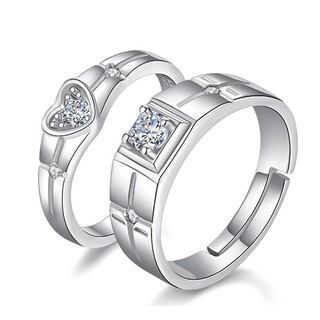 Nhẫn cặp trái tim BHN32