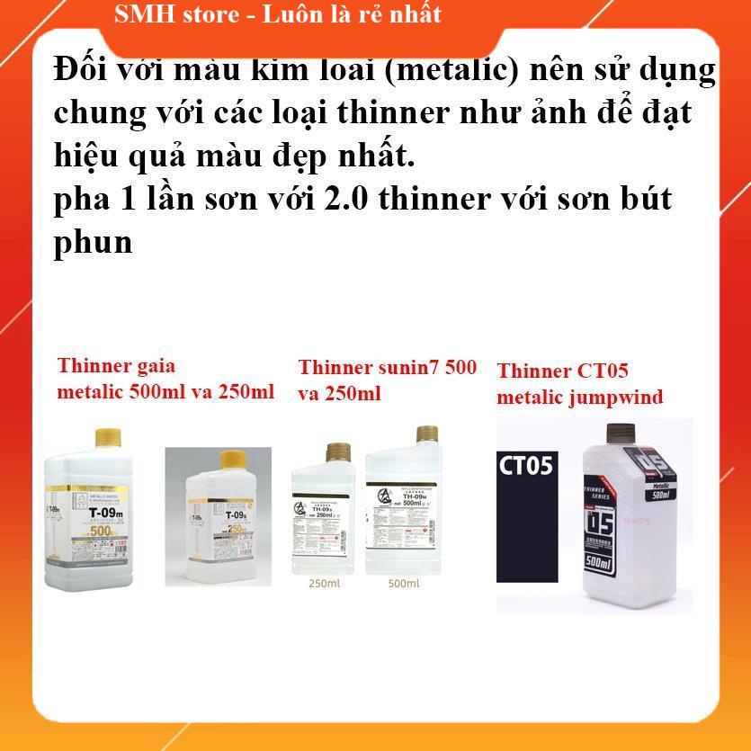 [Sunin7] Sơn mô hình màu siêu kim loại (super metalic) SEM01 - SEM28