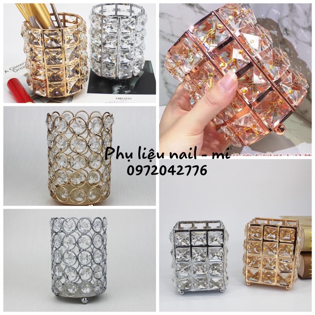 Cốc đá đựng cọ,nhíp ..
