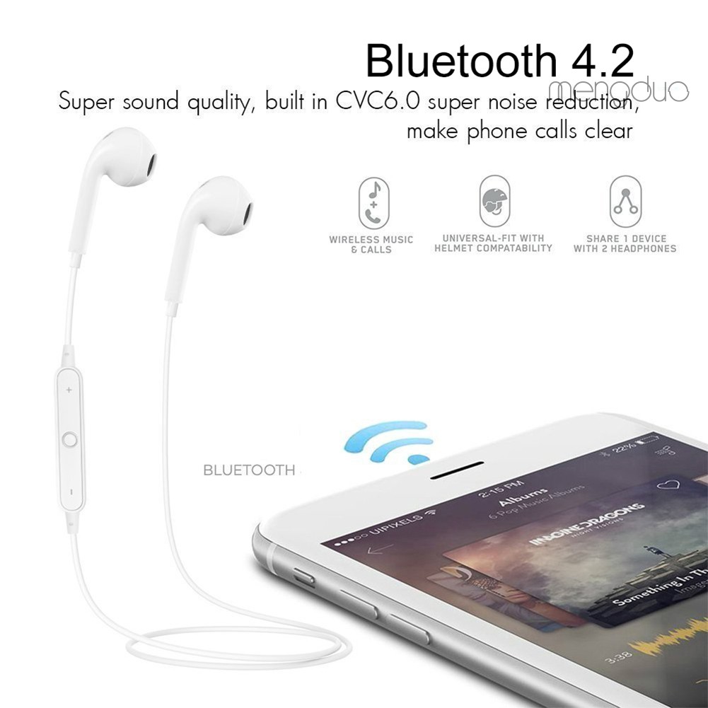 Tai Nghe Nhét Tai Không Dây Bluetooth 4.2 Cho Android Ios