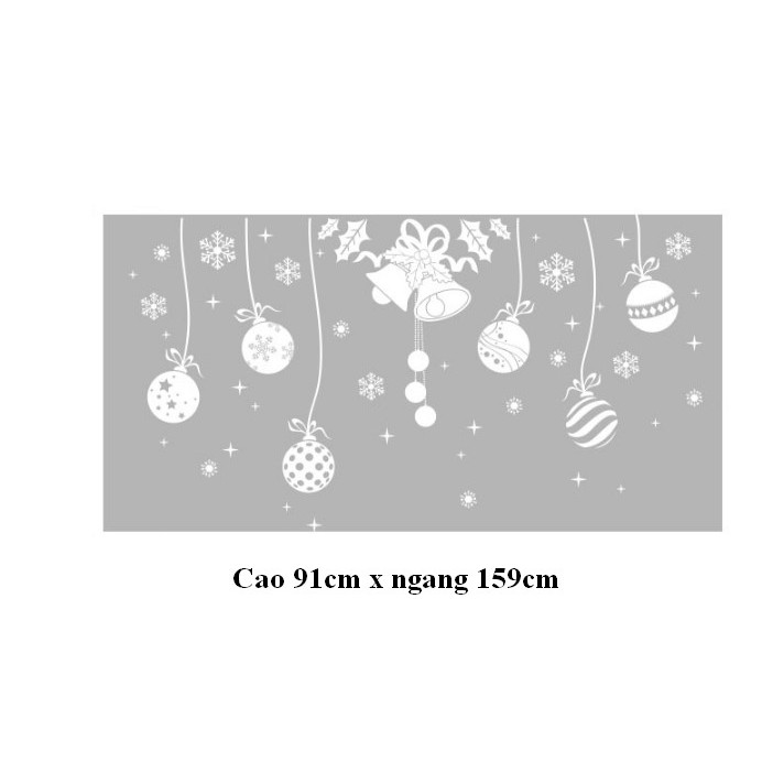 Decal trang trí dây treo chuông - Hạt Châu lớn phong cách hiện đại