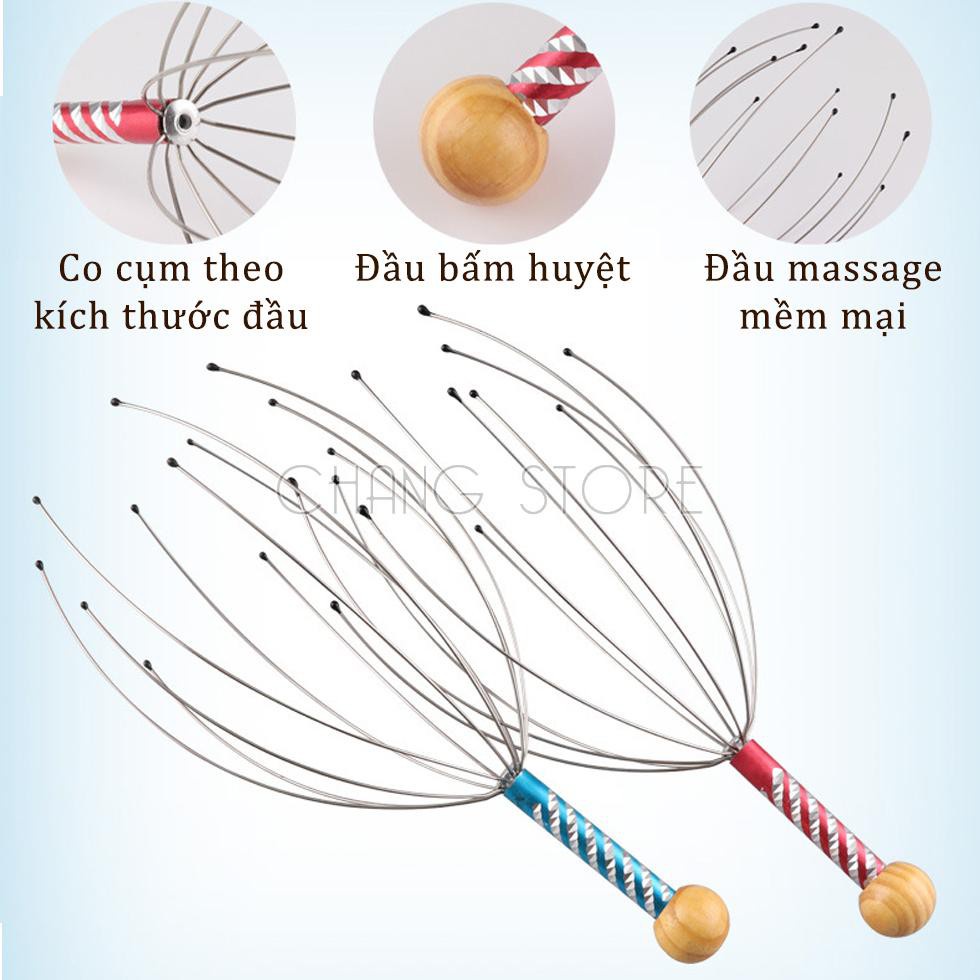 Dụng cụ massage da đầu thông minh, dụng cụ gãi ngứa da đầu giúp thư giãn