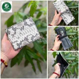 Combo Nịt + Ví Da Trăn Màu Nâu