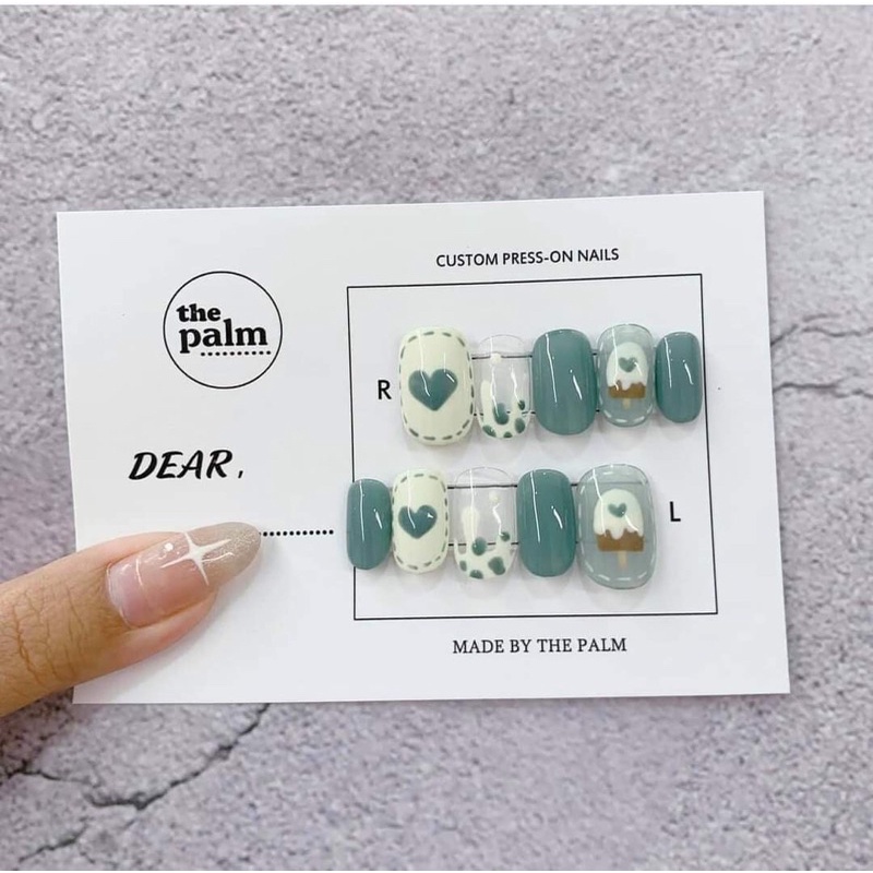 IN THEO YÊU CẦU Tag NHÃN MÁC phụ kiện nail giả