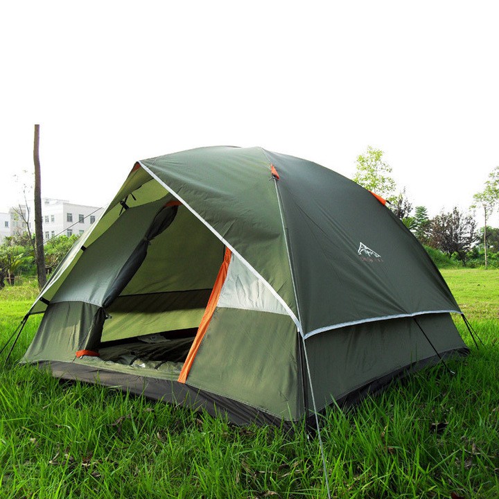 Lều cắm trại 4 người 2 lớp hàng xịn chống mưa tốt Cho Oyu