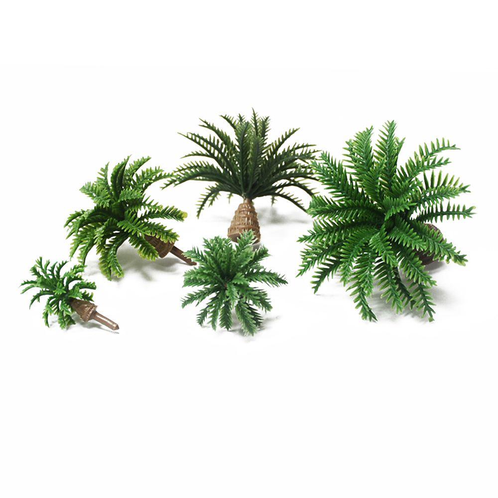 JANE Bộ 20 Mô Hình Cây Dừa 2 / 2.5 / 3 / 3.5 / 4cm Tự Trang Trí Tiểu Cảnh