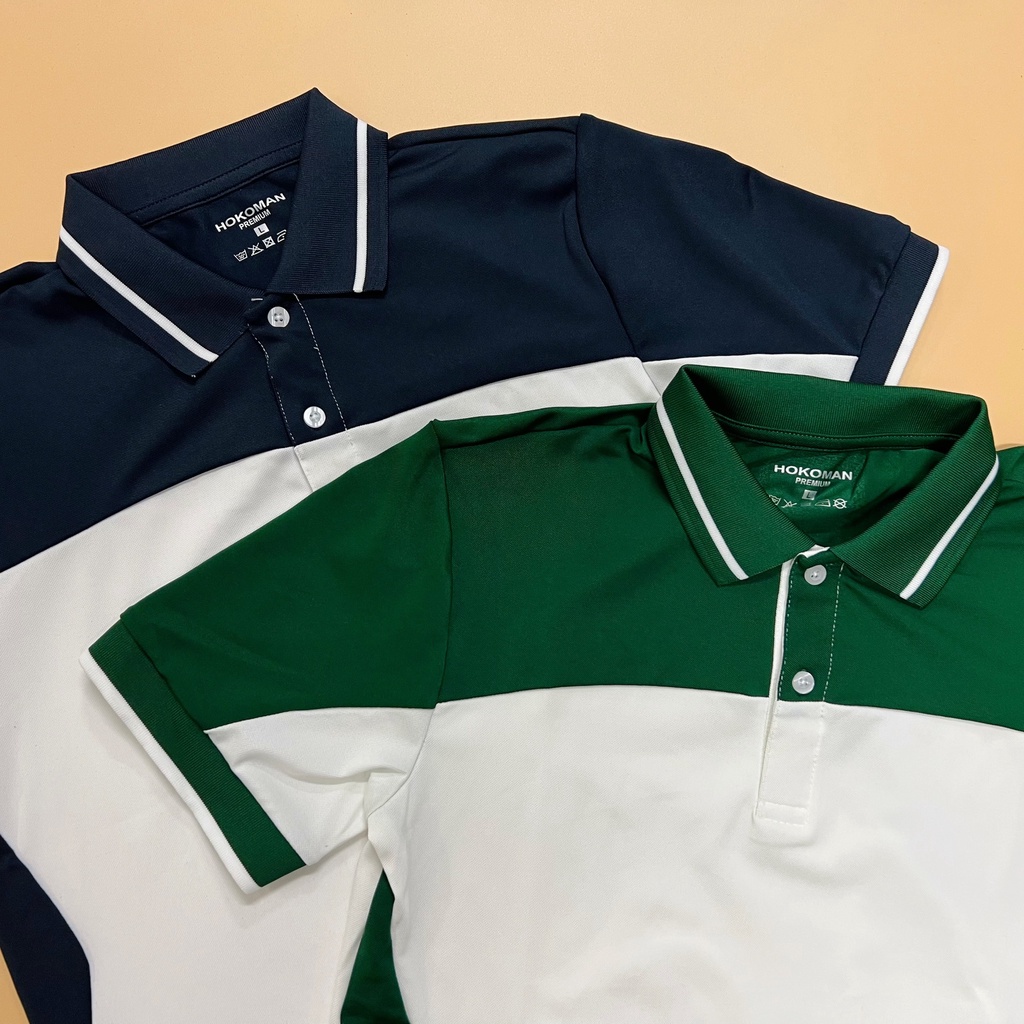 Áo polo nam cổ bẻ phối vai 2 màu chất vải cá sấu Cotton xuất xịn,chuẩn form, sang trọng - thanh lịch TB050