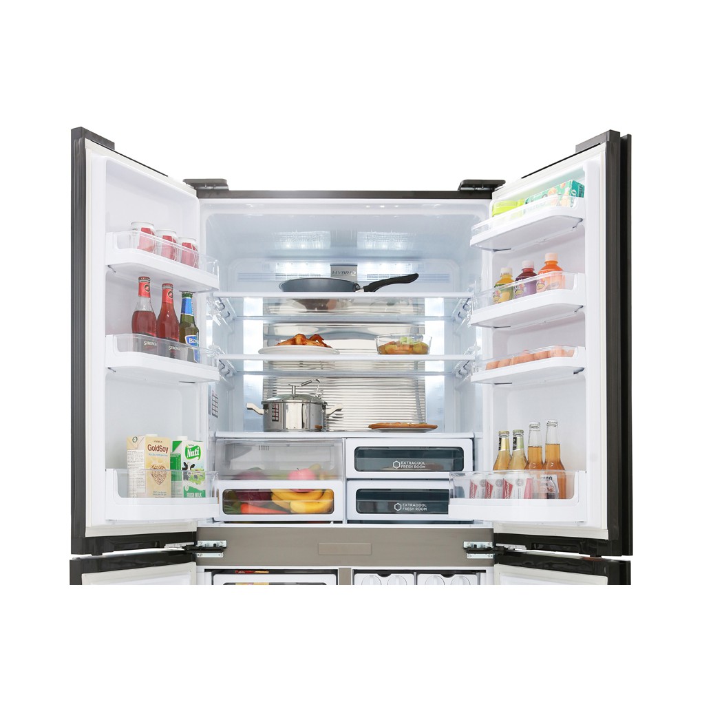 Tủ lạnh 4 cửa Sharp Inverter 626 lít (Hàng chính hãng, bảo hành 12 tháng) SJ-FX688VG-BK