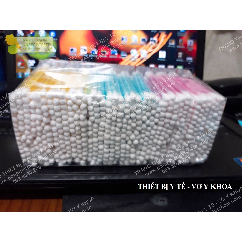 Tăm bông ráy tay người lớn - lốc 12 gói nhỏ
