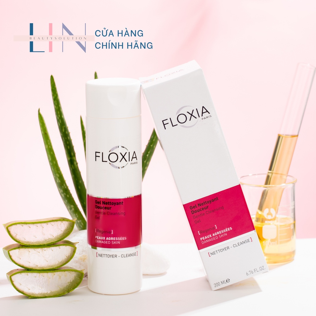 FLOXIA - GENTLE CLEANSING GEL REGENIA Gel - Rửa mặt làm dịu da, thương tổn, bảo vệ hàng rào của da