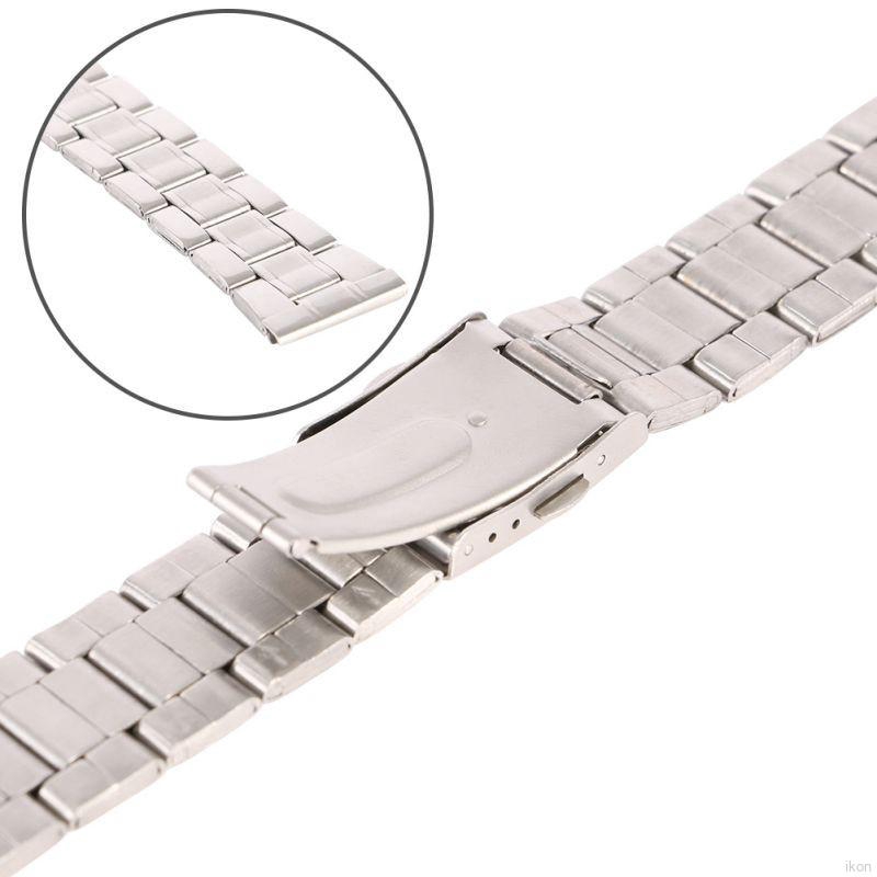 Dây Đeo Đồng Hồ Bằng Thép Không Gỉ Sang Trọng Thời Trang Cho Nam Nữ
