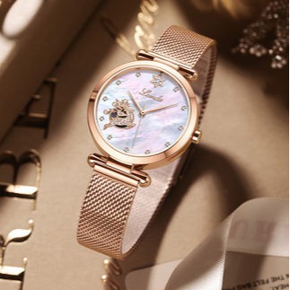 Đồng hồ nữ Armanl One Deer Road mặt tròn hình tuần lộc size 35mm Thời trang Đơn giản Tính cách Dát Swarovski Zirconium