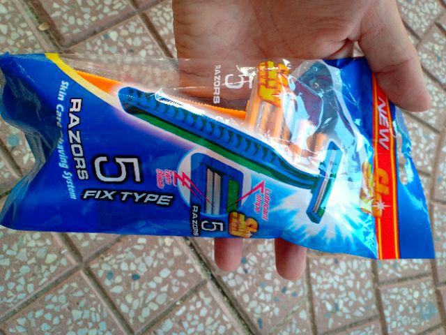 Combo 5 cạo râu vàng.