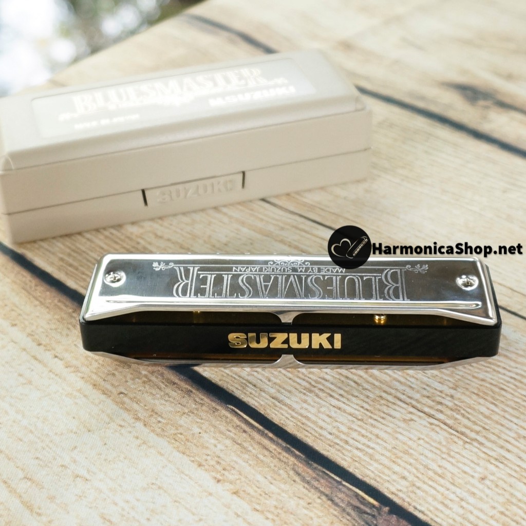 Kèn Harmonica 10 lỗ Suzuki 10 Bluemaster của Nhật chính hãng