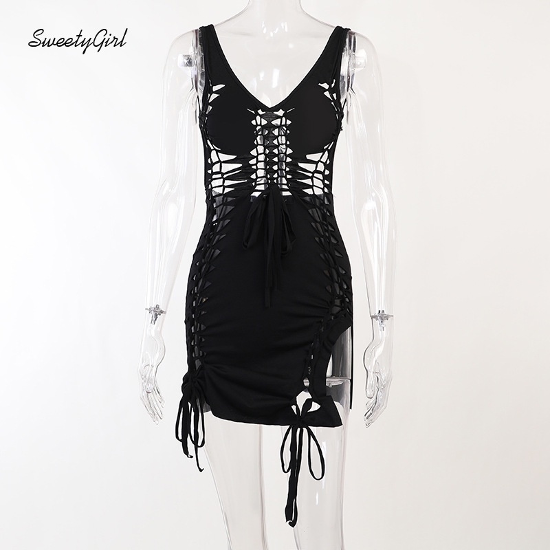 Đầm Mini Cổ Tròn Không Tay Eo Thấp Màu Trơn Thời Trang 2022 Gợi Cảm Cho Nữ