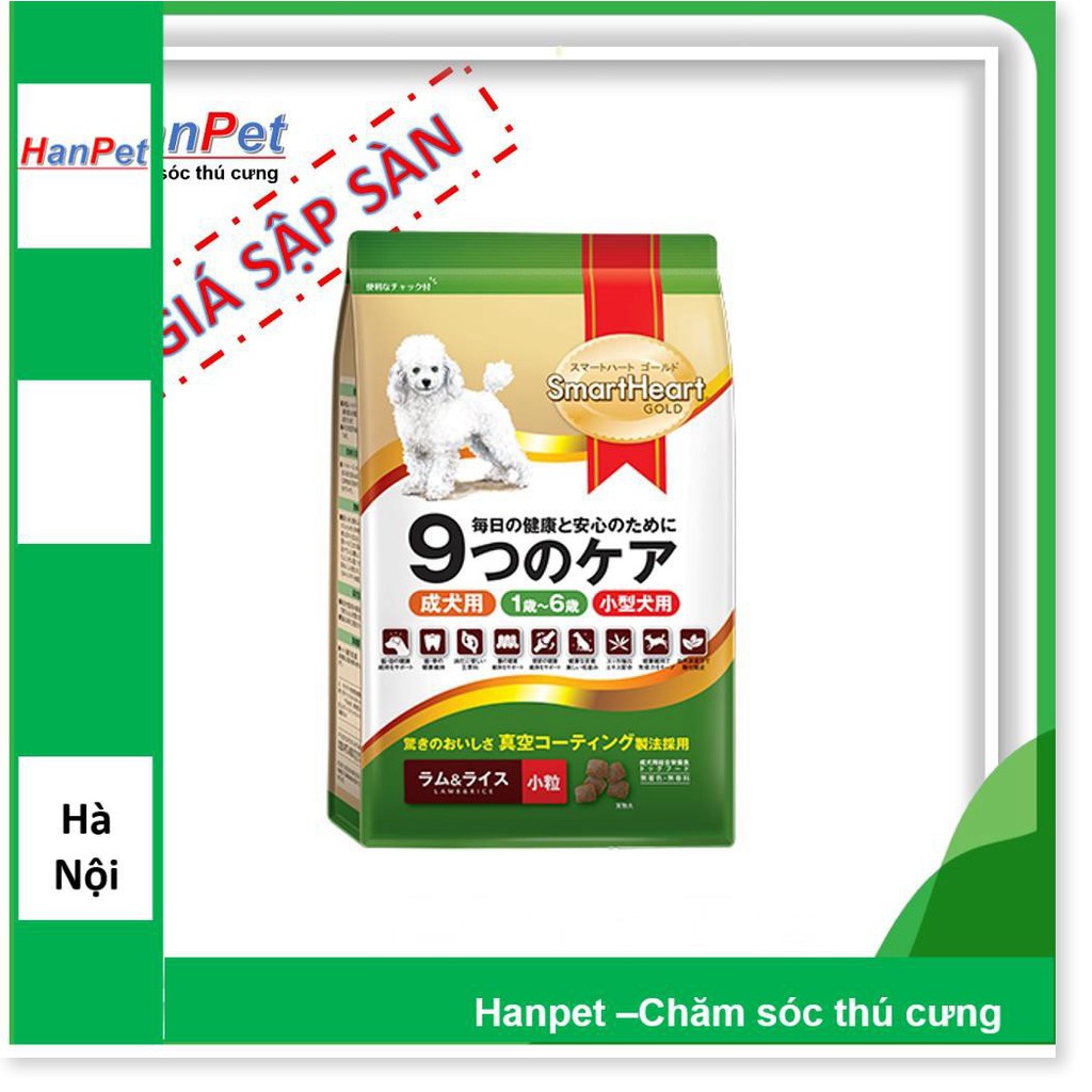 Thức ăn cho chó cỡ nhỏ Smartheart Gold 1kg (hanpet 216)