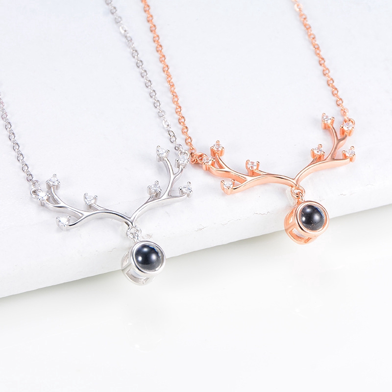 [Mã FASHIONCB232 hoàn tối đa 15K xu đơn 50K] Vòng cổ Bạc 925 hình gạc sừng thời trang cho nữ | BigBuy360 - bigbuy360.vn