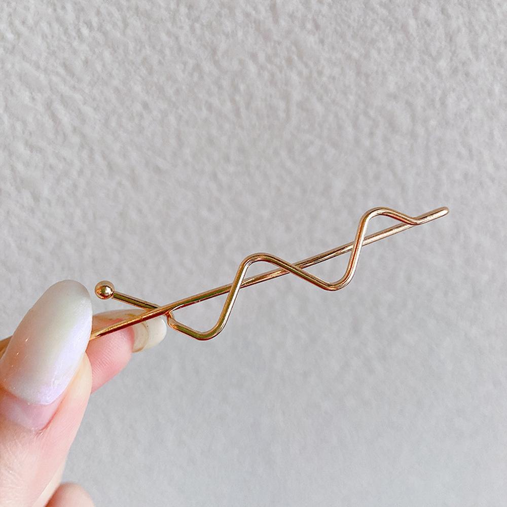 Kẹp Tóc Hợp Kim Họa Tiết Hình Học Thời Trang Thanh Lịch Cho Nữ