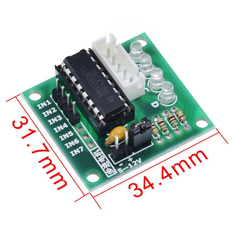 Set 2 Động Cơ Bước 28BYJ-48 5V 4 Pha Và Bảng Mạch ULN2003 Cho Arduino
