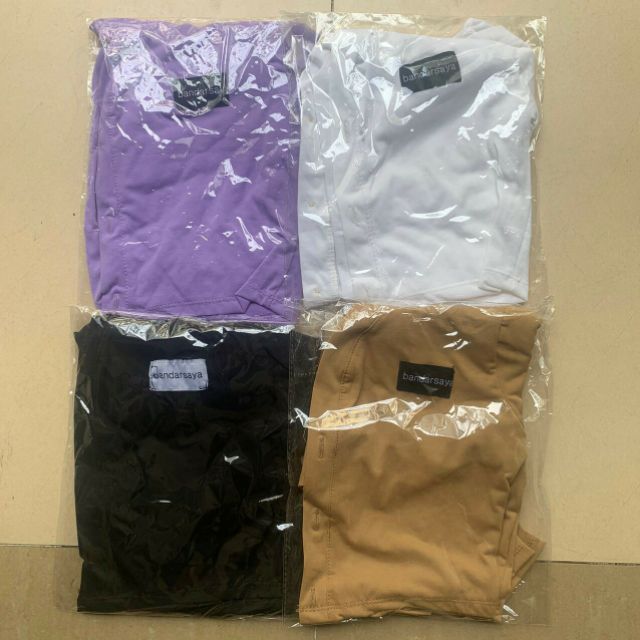 Áo croptop tay dài cổ V cao cấp phối nút xinh xắn