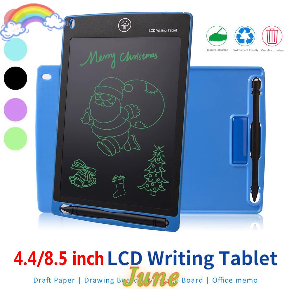 JUNE 8.5 Inch Gift Kids Doodle Board Learning Toys Memo Notepad LCD Writing Tablet Erasable Electronic Graphics Digital Home Office Drawing Pad/Multicolor